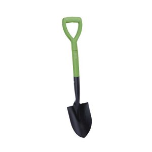 MARTHA STEWART MTS-MDS1 27-Inch Mini Round Pt. Digging Shovel w/8-Inch Heat-Treated Rust-Resistant Solid Steel Blade, Bay Leaf Green