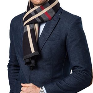 Shubb Men’s Fashion Scarves for Winter Cashmere Feel Scarf for Men 70.8 11.8 IN